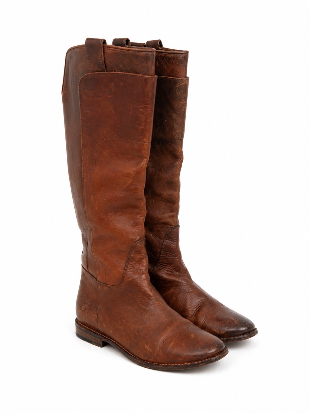 Frye Paige Riding Boot in Cognac Brown - Size 7